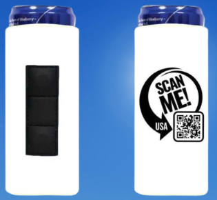 Skinny  Magnetic Can Cooler - Koozie