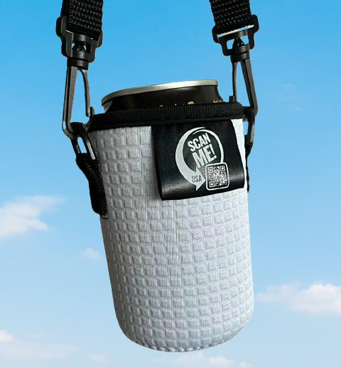 Regular Can Cooler With Strap - Koozie